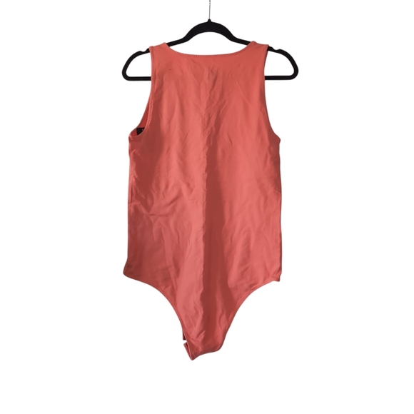 NWT Torrid Foxy V-Neck Coral Pink Slimming Stretch Bodysuit L - Picture 3 of 8